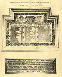 North Merchiston Memorial