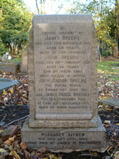 Gravestone of James and John Speedie